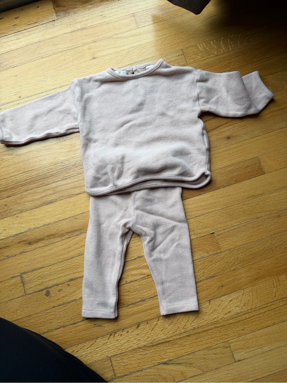 Zara Soft Blush Pink Baby Sweater
